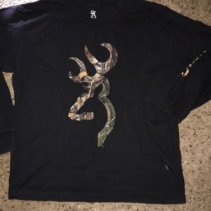 Boys long sleeve browning graphic tee